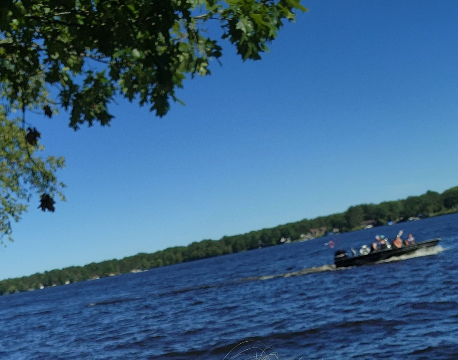 A bright summer day on Lake Holcombe